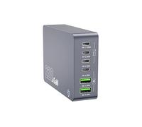 220W GaN Desktop Charging Station, 6-Port USB C Charger Hub, 100W PD Fast Charge, USB C Charging Station with Multiple Fast Charging Compatible with MacBook, iPhone, Galaxy 25, iPad Laptop