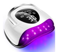 220W LED UV Light Dryer for Nails Gel Polish with 57 Lamp Beads 4 Timer Setting & LCD Touch Display Screen, Auto Sensor, Professional Nail Light