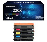220X W2200X Toner Cartridges Replacement for HP 220X 220A W2200X W2201X W2202X W2203X Compatible for HP Color LaserJet Pro MFP 4302fdw 4302dw 4202dw 4302fdn 4202dn 4302dn,4 Color-4 Pack