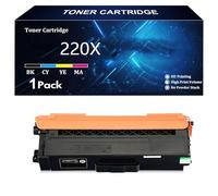 220X W2200X Toner Cartridges Replacement for HP 220X 220A W2200X W2201X W2202X W2203X Compatible for HP Color LaserJet Pro MFP 4302fdw 4302dw 4202dw 4302fdn 4202dn 4302dn,BK-1 Pack