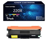 220X W2200X Toner Cartridges Replacement for HP 220X 220A W2200X W2201X W2202X W2203X Compatible for HP Color LaserJet Pro MFP 4302fdw 4302dw 4202dw 4302fdn 4202dn 4302dn,Y-1 Pack