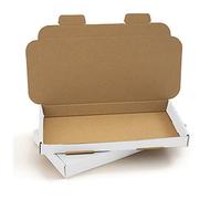 220x110x20mm || PACK OF 100 || DL || AKAR White Large Letter Postal Boxes DL Pip Box Suitable for Royal Mail PIP Boxes Strong DL Box Letterbox Postal Boxes Strong DL Boxes Posting DL Boxes