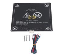220x220mm 12V 1.2Ω Aluminum Heated Bed Plate with 90cm Hotbed Cable, Gold - Plated 3D Printer Hotbed Platform for A8 A6 A2 DIY Printers
