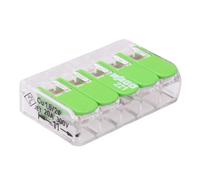 221-425 WAGO Green 5-Way Compact Lever Connector 4mm² 32A (Pack of 5)