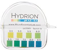2210 Plastic Hydrion Vivid Short Range pH Test Paper Dispenser, 4.5-8.5 pH, Single Roll