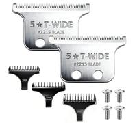 2215 T Wide Adjustable Trimmer Replacement Blades for Wahl 5 Star Series Detailer (8081) and Cordless Detailer LI (8171) Hair Clippers Blades-Model 2215 (silver-002)