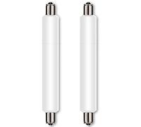 221mm S15s LED Light Bulbs 4W Warm White 3000k, 221mm Strip Light Bulb 40W S15 LED Shaver Light Bulb Replacement, T25 Tubular Lamp, S15s Display Cabinet Bulbs Non-dimmable (2-Pack).
