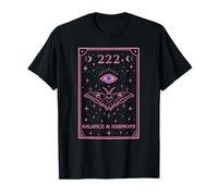 222 Angel Number Balance and Harmony Evil Eye Tarot Manifest T-Shirt