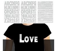 222 Piece Reflective Iron On Heat Transfer 2Inch & 1 inch Alphabets Numbers Fabric Vinyl Letter DIY for Sport Jerseys T Shirts Clothes Slogan Printing Crafts Decoration (2sheets 2IN +1 Sheet 1IN)