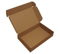222mm x 155mm x 45mm Brown Small Parcel Die Cut Folding Post Postal Packing Boxes Cartons Qty 10