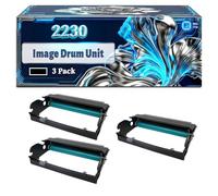 2230 Image Drum Unit Compatible for Dell 2230 2230d 2230dn 2330d 2330dn 2350d Printers, With Chip Large Capacity 30000 Pages (3 Pack Black)