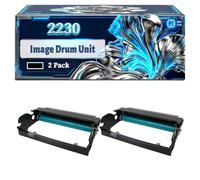 2230 Image Drum Unit Compatible for Dell 2230 2230d 2230dn 2330d 2330dn 2350d Printers, With Chip Large Capacity 30000 Pages (2-Pack Black)
