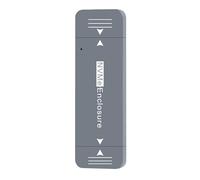 2230 NVMe External Drive Case Aluminum Shell Case Quick Swaps Double Port Compatibility Fast Speed 10Gbps Cover NVMe Hard Drive Box