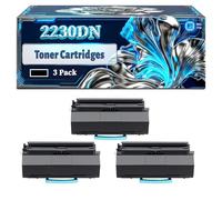 2230DN Toner Cartridges Compatible for Dell 2230 3330dn 3335dn 2230d 3333dn Printers, With Chip Large Capacity 4500 Pages (3 Pack Black)