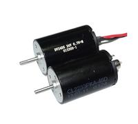 2233 Coreless electronic starter Round DC 12V-24V 4600RPM Slow Speed Dual Shaft High Torque D Shaft Precision Engine AUOQKQUT(With Wire Motor)