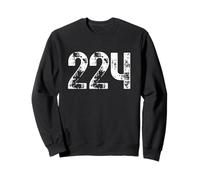 224 Area Code Elgin Illinois Mobile Telephone Area Code 224 Sweatshirt