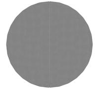 vidaXL Light Grey Pool Ground Cloth - Durable Round Polyester Geotextile Protection Mat for Swimming Pools, Diameter 224 cm