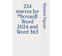 224 macros for Microsoft Word 2024 and Word 365 (VBA & macros)