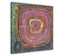 224 The Big Way by Friedensreich Hundertwasser Prints Posters Canvas Deco Paintings Wall Art For Office Frame 24"L X 24"W