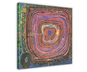 224 The Big Way by Friedensreich Hundertwasser Prints Posters Canvas Deco Paintings Wall Art For Office Frame 16"L X 16"W