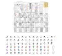 2240 Letter Beads for Friendship Bracelet Making Kit,Acrylic Letter Beads, Alphabet Beads and Number Beads,Pearls, Smile Face Beads Heart Beads Star Beads Charmsfor DIY Necklace Jewelry Making