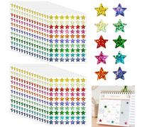 2240 Pack Star Stickers 1.5cm 10 Assorted Colorful Foil Star for Teachers