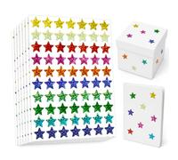 2240 Pcs Star Stickers 32 Sheets 10 Assorted Colours Glitter Stickers, Sparkly & Reward Stickers, Teacher Stickers, Holographic Stars for Reward Chart & Crafts