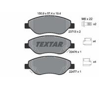2247601 Textar Front Brake Pad Set Fits Fiat Tipo 77367923 77368553