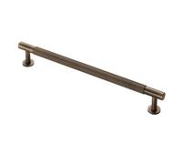 224mm Antique Brass Reeded T-Bar Handle