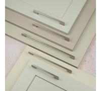 224mm Brushed Nickel Slim Rectangular Bar Handle Kitchen Cupboard Door Drawer Pull Wardrobe Furniture Replacement Upcycle