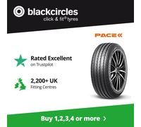 225 50 17 94W RunFlat - Pace Alventi - Tyre Only x1