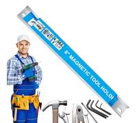 225-778G Magnetic Tool Holder, 24 Inch Magnetic Tool Bar, Heavy Duty Hardware, Magnetic Storage With Hanging Rail, Metal,