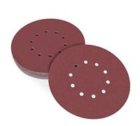 225 mm Sanding Discs 80 Grit, 9 inch Orbital Sander Discs, 225 mm Hook and Loop Sanding Discs 10 Holes Round Sandpaper Sheet for Drywall Sander Long Neck Sander Sanding Giraffe(25 Pcs)