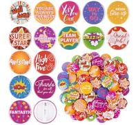 225 Pcs Motivational Button Pins Reward Team Award 15 Styles