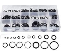 225 Pieces Rubber Assortment Kit, 18 Sizes O-ring Rubber Seal Gaskets Kit,Electric Conductor Gaskets Ring Set, Hydraulic Set, Air Conditioning Washers, Automobile