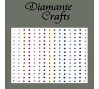 225 x 2mm Mixed Diamante Self Adhesive Rhinestone Body Nail Vajazzle Gems - created exclusively for Diamante Crafts