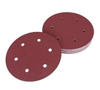 225mm Hook and Loop Sanding Discs 150 Grit, 30 Pack Low Dust Sandpaper 9Inch 6-Hole Long Neck Drywall Sander Disc for Wall & Plaste