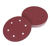 225mm Hook & Loop Sanding Discs 120 Grit Sandpaper for Drywall Sander & Long Neck Sander, 30Pcs 9 Inch 6 Hole Sander Pads Ideal for Plasterboard Preparation, Wood Sanding, Furniture Refinishing