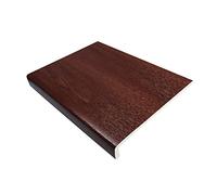225mm Rosewood UPVC Window Board/Cill Cover 1.25m Long 9mm Thick Plastic Window Sill Capping
