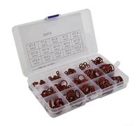 225pcs Red Silicone O-Ring Kit Metric Sealing Gasket Set