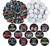 225Pcs Reward Button Pins School Supplies Classroom Teacher Essentials Pins Bulk Employee of The Month Appreciation Positive Recognition Incentive Badges for Student, 15 Styles