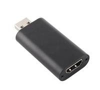 226 High Definition Audio Video Capture Card, HDMI/F to USB/M Capture Device, 1080P HD Video Recorder for Live Streaming Gaming Recording, Aluminum Alloy Portable Capture Card for (Black)