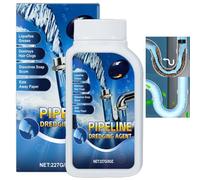 227g Strong Drain Cleaner&Declogger for Bad Smells,Powerful Sink Unblocker Liquid Heavy Duty,Drain Unblocker Foam Hair Clog Remover for Kitchen,Quick Drainage,Safe&Non-Irritating, Essential Household
