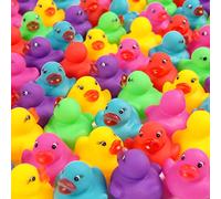 228-Pack Mini Ducks, Mini Colorful Rubber Duckies Bath Toy for Kids,Float & Squeak Small Colorful Ducks Bathtub Toys,Bulk Mini Rubber Ducks Toy