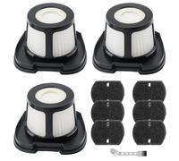 2284w Vacuum Replacement Filter for Bissell Pet Hair Eraser Filter Hand Vacuum 2284W 2390 2389 2390A, Compare to Parts 1614212 1614203 1614204, 3 Mesh Filters and 6 Foam Filters (9)