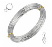 229.66ft Silver Craft Wire, 20 Gauge 0.8 mm Bendable Metal Wire for Craft | Flexible, Rust Resistant, Easy to Shape, for Jewelry Making, Sculpting, Modelling, DIY, Gardening, Floral Making, Handcraft