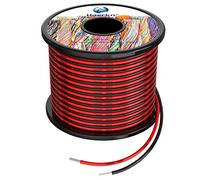 22awg 0.3mm² Silicone Electrical wire Cable 2 Colors 2x100ft Spool | 22 Gauge Hook Up Oxygen Free Stranded Tinned Copper Wire High Temperature Resistance Ultra Flexible Soft Super Low Impedance