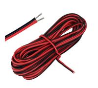 22AWG Electrical Wire 2 Core Cable 10 Meter Black Red Flexible Tinned Copper Extension Wire for LED Strip Lights, Car Audio, DIY Electronics Bell Wire 12V Cable Wires 22AWG Wire (12V/24V)