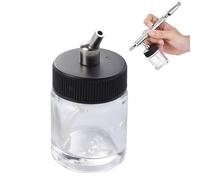 22cc Airbrush Paint Jars Refillable Glass Bottles with Cover Adaptor