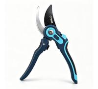 22cm Adjustable Bypass Garden Secateurs Carbon Steel Blades Pruning Shears